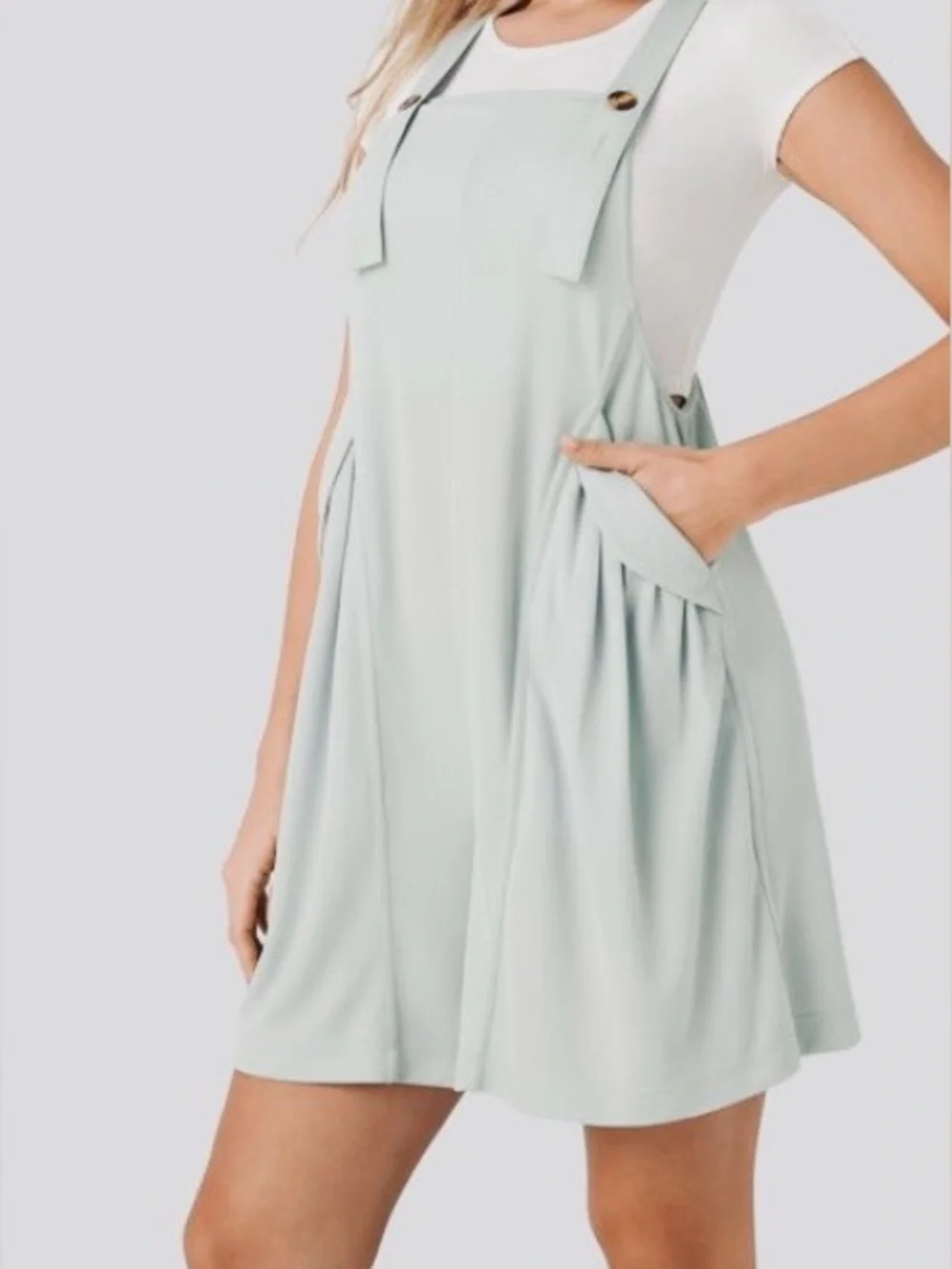 XSMALL.  HALARA WAFFLE OVERALL ROMPER